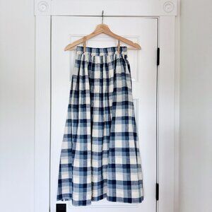 Cassandra Harper Skirt in French Blue Plaid